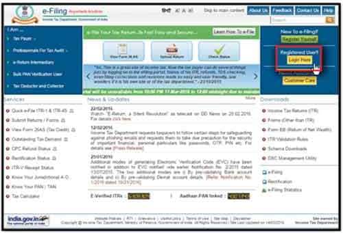 E-Verification of ITR through Net Banking