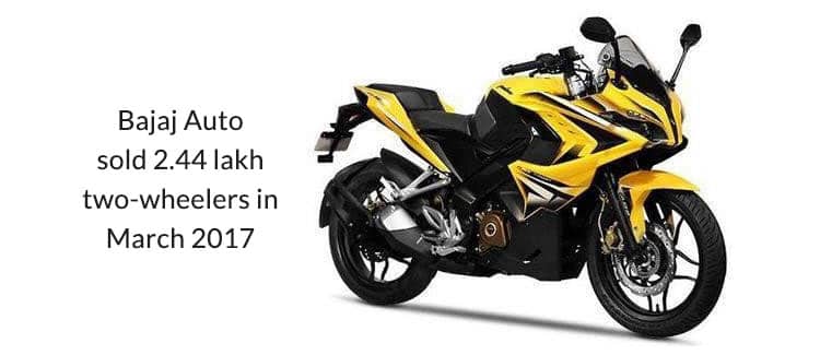 Bajaj Auto sales in March 2017