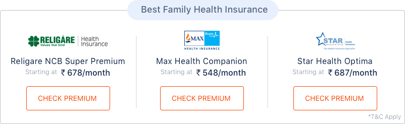 Family Health Plan: Compare Health Insurance Policy for Family